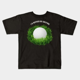 Golf Ball In The Grass Kids T-Shirt